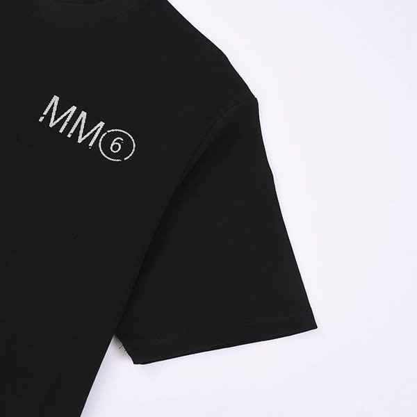 ☆超人気☆エムエムシックス 偽物 ロゴプリント クルーネック 半袖Tシャツ Mau04295